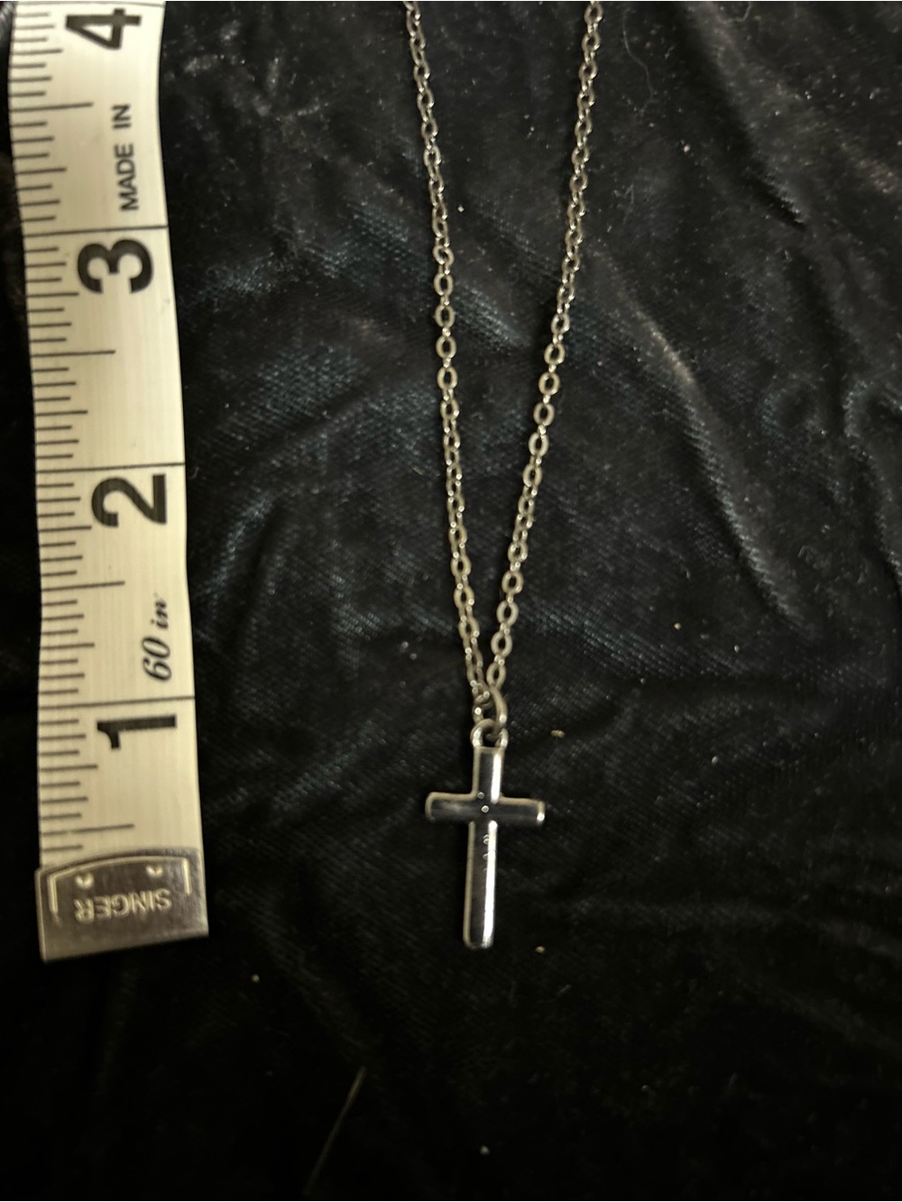 Layered Cross Necklace Set - Tri-toned - Picture 6 of 6